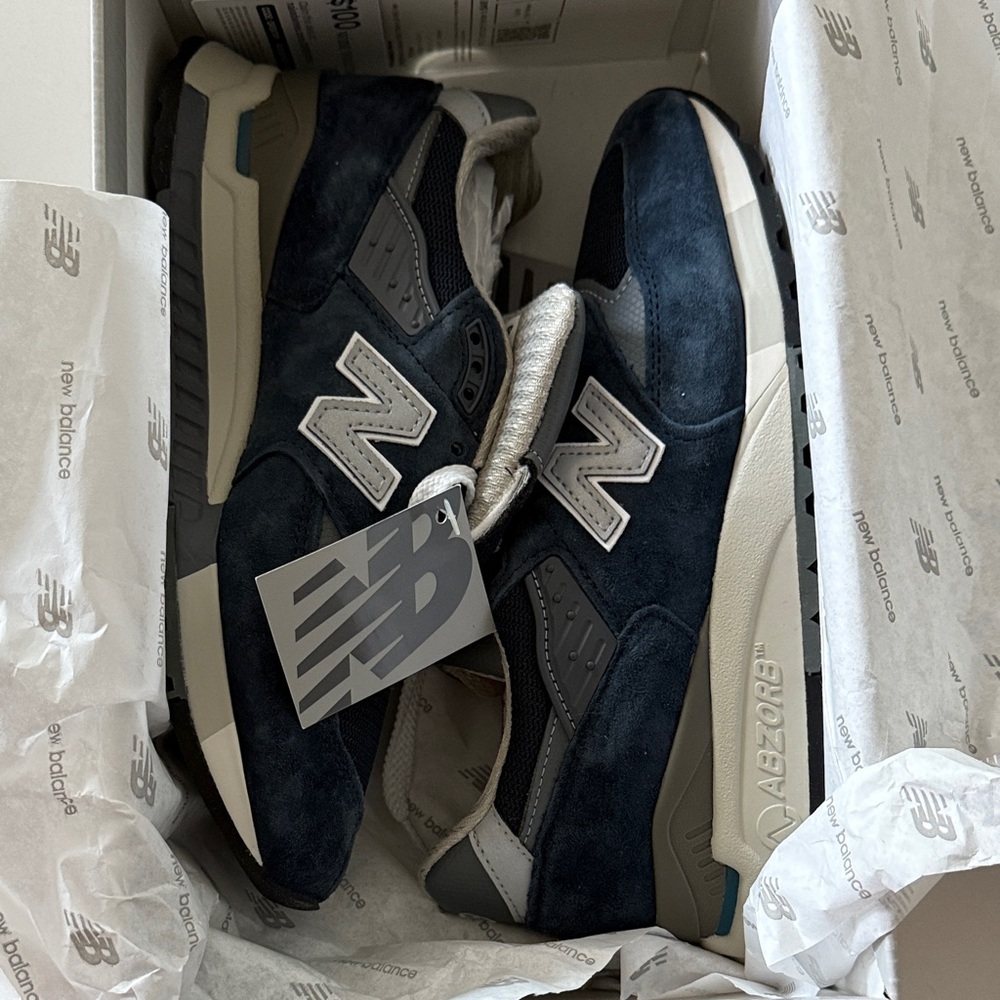 New Balance 998 navy/silver EU38 - Picture 2 of 7